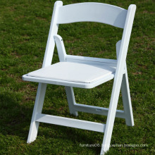 Wholesale White Padded Resin Folding Chair